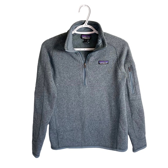 Patagonia Better Sweater Women’s 1/4 Zip Fleece Pullover Size Small Steam Blue - Picture 7 of 9